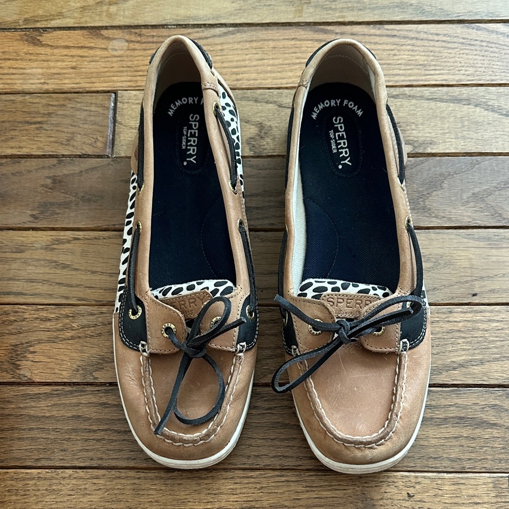 Sperry Women's Animal Print Angelfish Boat Shoe